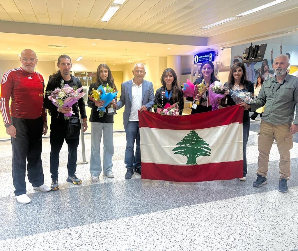Federation President Welcomes Lebanese Delegation Returning from West Asian Laser Run&nbsp;Cup